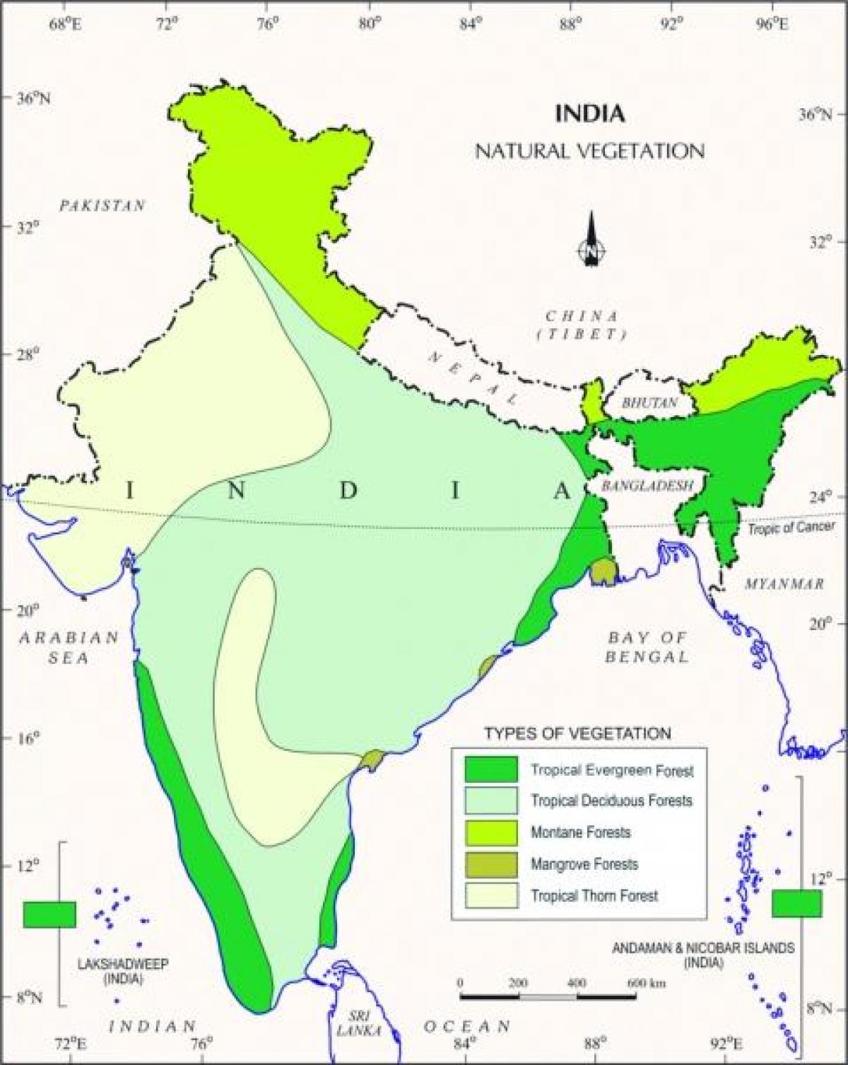 Mangrovových lesů v Indii mapa mapa mangrovových lesů v