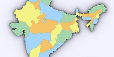 3d mapa Indie