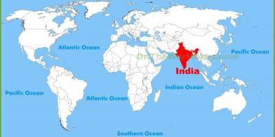 Indie mapa světa