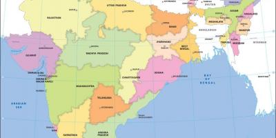 Indie mapa politická