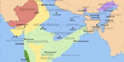 Monzun mapu Indie