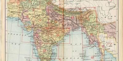 Staré Indii mapě